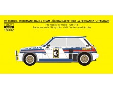 Decal – Renault 5 Turbo „Rothmans“ - Škoda Rallye 1983 - Ferjáncz / Tandari